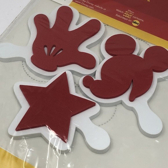NIP Vintage Disney Mickey Mouse stencil &stamp craft‎ decor set 2000 Room Decor - Picture 3 of 11